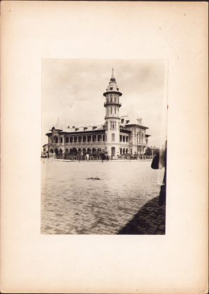 Primăria orașului Buzău, fotografie de Ioachim Rodeanu, 1923