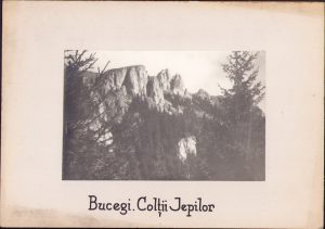 Bucegi Colții Jepilor, fotografie de Augustin Florinescu, anii 1920