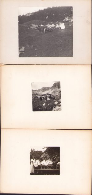 Excursia universitară a Institutului de Geografie al Universității din Cluj, condusă de Emmanuel de Martonne, 1921, România, lot de 56 fotografii