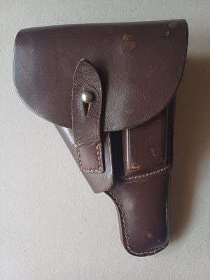 Toc german din piele maro pentru pistol Walther