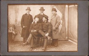 Studenți la medicină, 1910, Cluj, Kaizler Dezső, Incze János, Seres Károly, Krémer Sámuel, Belle János Gyula