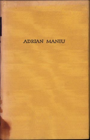 Adrian Maniu, Scrieri 2, Versuri, 1968