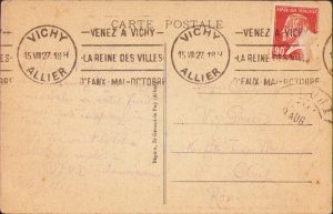 Carte poștală scrisă și semnată manu propria de prof V D Athanasescu din Cluj 1927