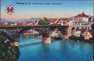 Marburg a D Reichsbrücke mit dem Theresienhof circulated Alsólendva Lendava