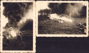 Aruncător de flăcări german Flammenwerfer 35, 1939, lot de două fotografii
