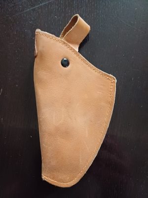 Toc din piele maro pentru pistol