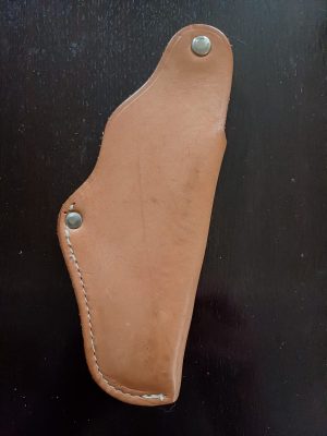Toc din piele maro pentru pistol