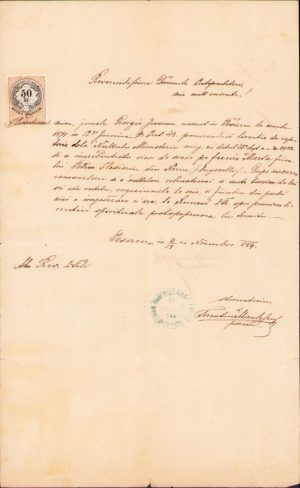 Licență de căsătorie, 1889, Pesac, județul Timiș