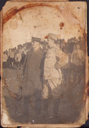 Nicolae G Saita și Ionel S Saita, tabăra de la Balșiu, august 18, după Campania din Bulgaria 1913