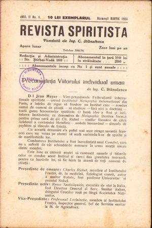 Revista Spiritistă, 6/1928