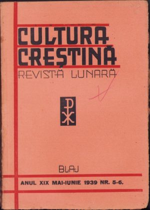 Cultura Creștină, 5-6/1939, Blaj