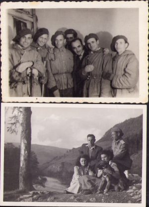 Vânători de munte de la Bistrița, 1949 și un ofițer de vânători de munte, lot de 2 fotografii