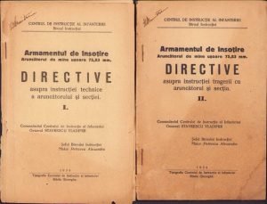 Armamentul de însoțire, Aruncătorul de mine ușoare 75,83 mm, 1934, partea I și II, Tipografia Centrului de Instrucție al Infanteriei, Sfântu Gheorghe