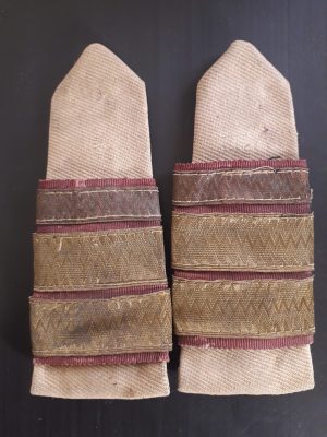Epoleți românești model 1941 cu grade de plutonier-major de cavalerie