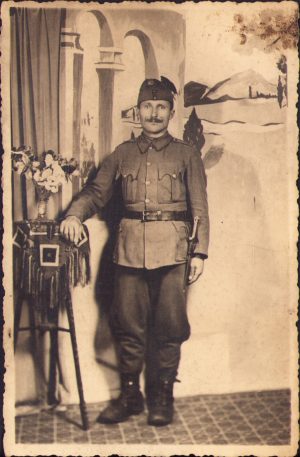 Militar maghiar cu baionetă, anii 1930-1940