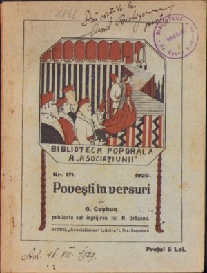 Povești în versuri de George Coșbuc publicate sub îngrijirea lui N Drăganu, 1929, Biblioteca poporală a Asociațiunii
