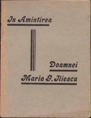 În amintirea doamnei Maria Gogu Iliescu, 1934, Tipografia L Oprescu, Buzău