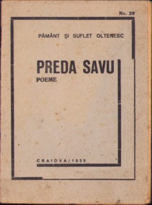 Poeme de Preda Savu, 1935, Pământ și suflet oltenesc, Craiova