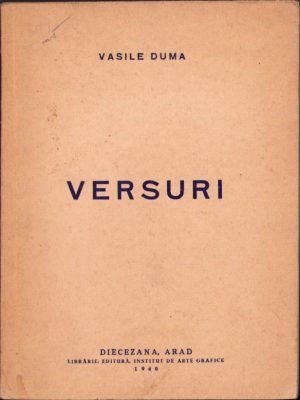 Versuri de Vasile Duma, 1940, Arad