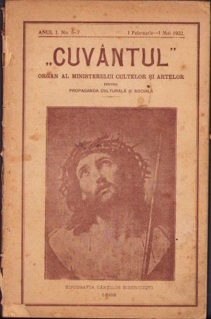 Cuvântul, organ al Ministerului Cultelor și Artelor pentru propaganda culturală și socială, 5-7/1922
