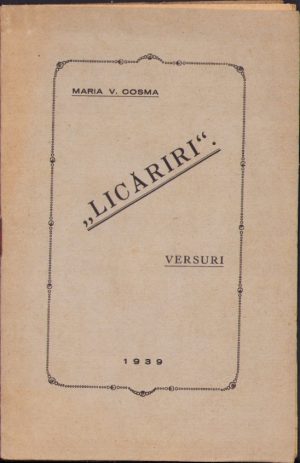 Licăriri - versuri de Maria V Cosma, 1939