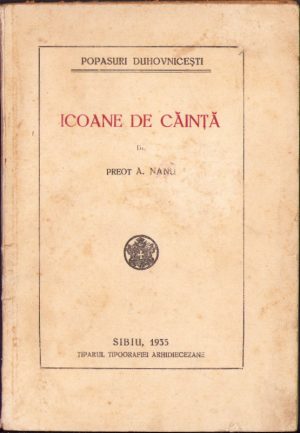 Icoane de căință de preot A Nanu, 1935, Sibiu
