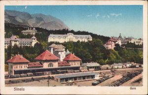 Sinaia Gara, carte poștală, necirculată
