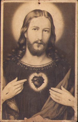 Carte poștală cu tematică religioasă catolică, 1935, circulată România