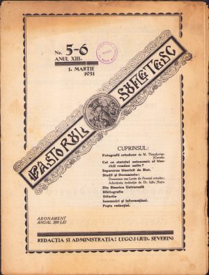 Păstorul sufletesc, 5-6/1931, Lugoj
