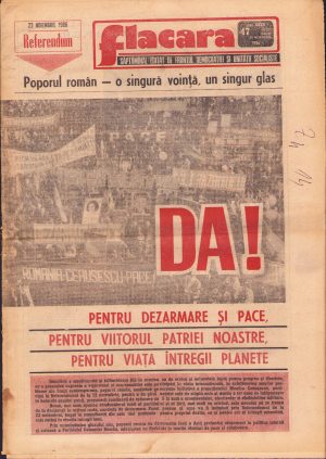 Flacăra, 21 noiembrie 1986