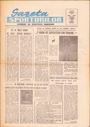 Gazeta Sporturilor, 6 ianuarie 1990