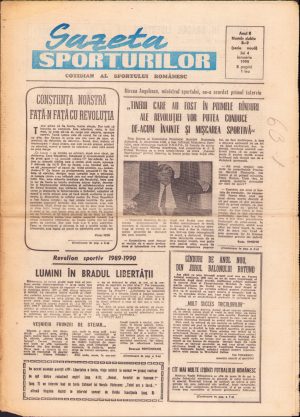 Gazeta Sporturilor, 4 ianuarie 1990, număr dublu