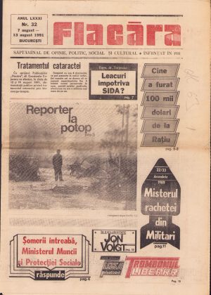Flacăra, 7-13 august 1991