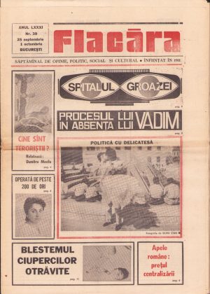 Flacăra, 25 septembrie - 1 octombrie 1991