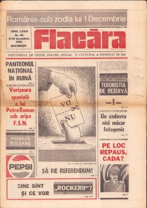 Flacăra, 4-10 decembrie 1991