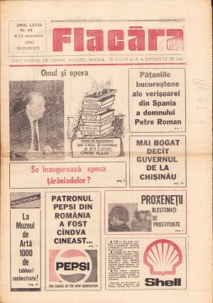 Flacăra, 6-12 noiembrie 1991