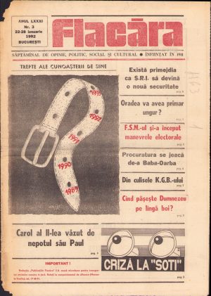 Flacăra, 22-28 ianuarie 1992