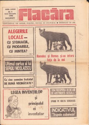 Flacăra, 5-11 februarie 1992