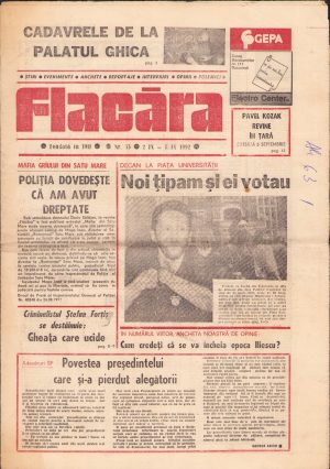 Flacăra, 2-8 septembrie 1992