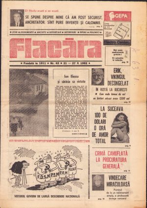 Flacăra, 21-27 octombrie 1992
