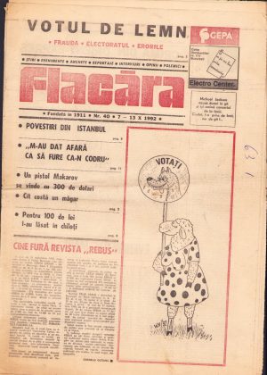 Flacăra, 7-13 octombrie 1992