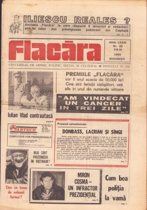 Flacăra, 3-9 iunie 1992