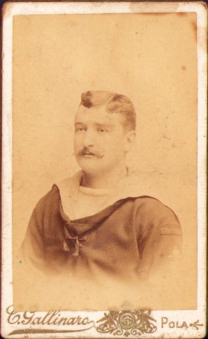 Marinar austro-ungar din Marina Militară, 1902, studio Cesare Gallinaro, Pola, Croația