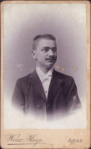 Portret de bărbat, studio Weisz Hugo, Arad