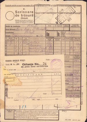 Scrisoare de trăsură, Pitești, 1941