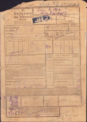 Scrisoare de trăsură, Pitești, 1945