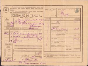 Scrisoare de trăsură de mică iuțeală, Pitești-Chișinău, 1934