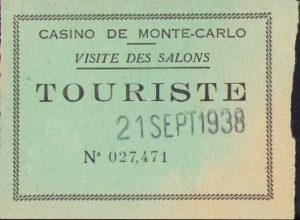 Casino de Monte Carlo, visite des salons, touriste, 1938