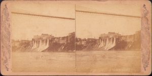 From Canada view Niagara, stereoscopic photo