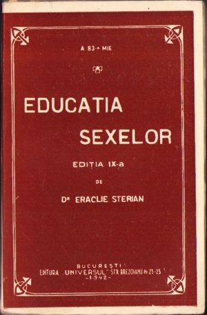 Educația sexelor de dr Eraclie Sterian, 1942